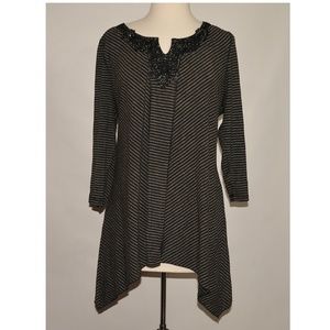 COPY - Black 2XL Dress Shirt Rhinestone / Lace 22…